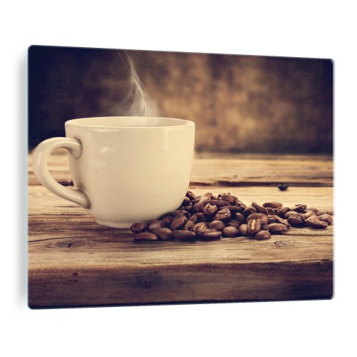 Hartowana osłona płyty indukcyjnej ze szkła kawa retro filiżanka coffe