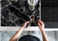 mata pod ekspres PODKŁADKA POD EKSPRES DO KAWY marmur czarny marble