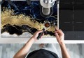 PODKŁADKA POD EKSPRES DO KAWY nowoczesny marmur marble