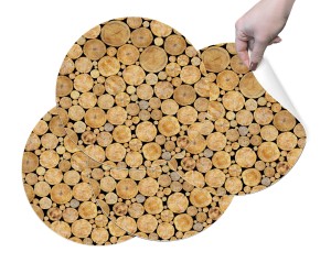 PODKŁADKI OCHRONNE MATY POD TALERZE na stół NOWOCZESNE ZMYWALNE pnie drzewa