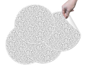 PODKŁADKI OCHRONNE MATY POD TALERZE na stół NOWOCZESNE ZMYWALNE mozaika eleganckie