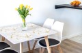 PODKŁADKI OCHRONNE MATY POD TALERZE na stół NOWOCZESNE ZMYWALNE gold marble eleganckie