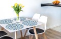 PODKŁADKI OCHRONNE MATY POD TALERZE na stół NOWOCZESNE ZMYWALNE tradycyjne niebieskie kafle