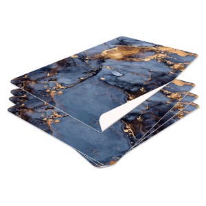 zestaw 4x podkładka pod talerz z winylu trwałe zmywalne marmur granit