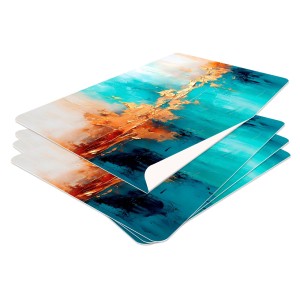 podkładka pod talerz zestaw 4 sztuk trwała wyjątkowa zmywalna złote refleks