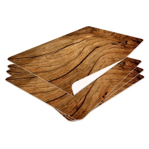podkładka na stół zestaw 4 sztuk trwała elegancka przekrój drewna