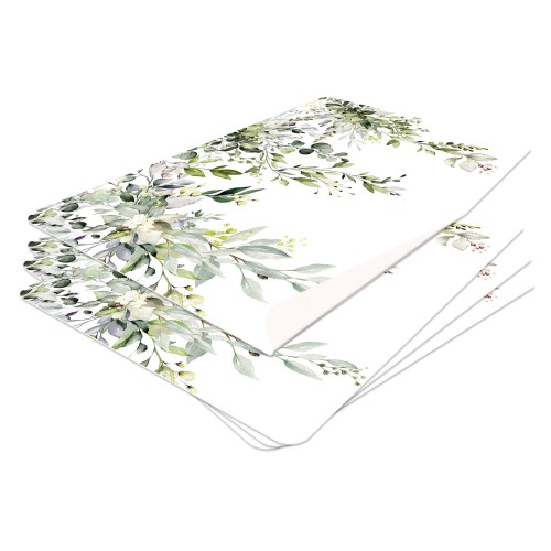 podkładka na stół zestaw 4 sztuk trwała elegancka listki liście