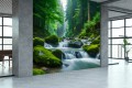 FOTOTAPETA LAS RZEKA DO SALONU SYPIALNI STRUMYK W LESIE LAS NATURA