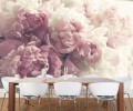 FOTOTAPETA PIWONIE KWIATY DO SALONU SYPIALNI PIWONIE PASTELOWE KWIATY PEONIA