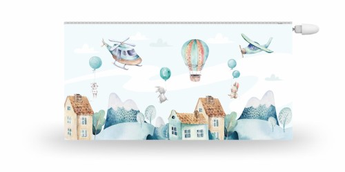 Osłona na kaloryfer MATA MAGNETYCZNA dla dzieci KRÓLICZKI GÓRY BALONY