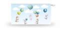 Osłona na kaloryfer MATA MAGNETYCZNA dla dzieci KRÓLICZKI Z BALONAMI BALONY