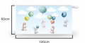 Osłona na kaloryfer MATA MAGNETYCZNA dla dzieci KRÓLICZKI Z BALONAMI BALONY