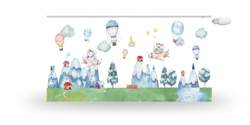 Osłona na kaloryfer MATA MAGNETYCZNA dla dzieci ZWIERZĄTKA BALONY