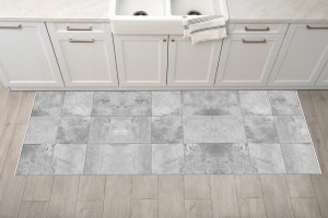Dywanik do kuchni mata na podłogę do kuchni BETONOWE SZARE KAFLE