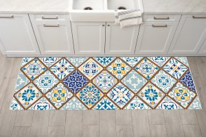 Dywan winylowy do kuchni mata antypoślizgowa TRADYCYJNY PATCHWORK