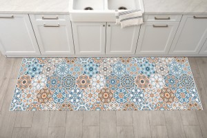 Dywan winylowy do kuchni mata podłogowa ochronna KOLOROWA MANDALA