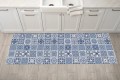 Dywanik kuchenny mata podłogowa ochronna do kuchni NIEBIESKIE KAFLE