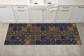 Dywanik kuchenny mata podłogowa ochronna do kuchni CZARNA MOZAIKA