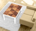 Naklejka laminowana na STOLIK KAWOWY IKEA LACK TRÓJKĄTY DREWNO