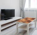 Naklejka laminowana na STOLIK KAWOWY IKEA LACK TRÓJKĄTY DREWNO