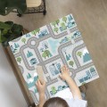 Naklejka laminowana na STOLIK IKEA dla dzieci ULICA DROGA DLA AUT