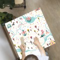 Naklejka laminowana na STOLIK IKEA dla dzieci  SMOK KSIĘŻNICZKA