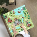 Naklejka laminowana na STOLIK IKEA dla dzieci ZAMEK BAJKOWA KRAINA