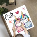Naklejka laminowana na STOLIK IKEA DLA DZIEWCZYNKI JEDNOROŻCE