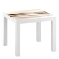 Naklejka laminowana na STOLIK IKEA LACK  ABSTRAKCJA FALA BEŻ