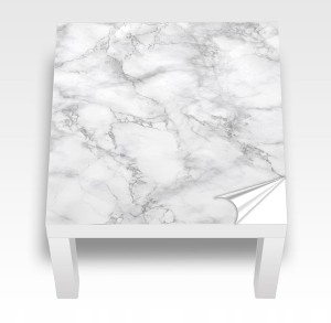 Naklejka laminowana na STOLIK IKEA LACK DELIKATNY SZARY MARMUREK