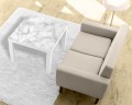 Naklejka laminowana na STOLIK IKEA LACK DELIKATNY SZARY MARMUREK