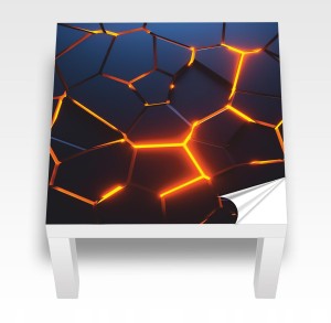 Naklejka laminowana na STOLIK IKEA LACK ABSTRAKCJA PEKNIĘCIE