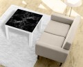 Naklejka laminowana na STOLIK IKEA LACK CZARNY MARMUR