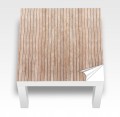 Naklejka laminowana na STOLIK IKEA LACK DELIKATNE DESECZKI DREWNO