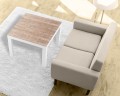 Naklejka laminowana na STOLIK IKEA LACK DELIKATNE DESECZKI DREWNO