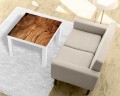 Naklejka laminowana na STOLIK IKEA LACK PRZEKRÓJ DREWNA DESKA