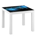 Naklejka laminowana na STOLIK IKEA LACK SZEŚCIANY 3D GEOMETRYCZNE