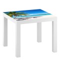 Naklejka laminowana na STOLIK IKEA LACK PALMA TROPIKI PLAŻA