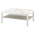 Naklejka laminowana na STOLIK KAWOWY IKEA GOLD MARBLE MARMUR