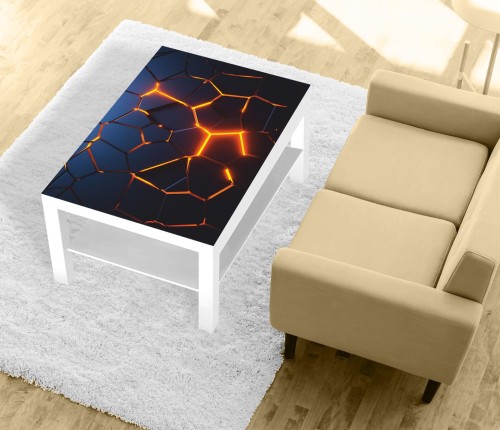 Naklejka laminowana na STOLIK KAWOWY IKEA ABSTRAKCJA PĘKNIĘCIE