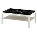Naklejka laminowana na STOLIK KAWOWY IKEA CZARNY MARMUR