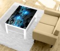 Naklejka laminowana na STOLIK KAWOWY IKEA SZEŚCIANY 3D NOWOCZESNE