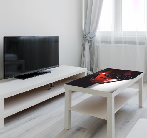 Naklejka laminowana na STOLIK KAWOWY IKEA SPOROTWE AUTO SAMOCHÓD