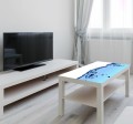 Naklejka laminowana dekoracyjna na STOLIK KAWOWY IKEA WODA KROPLE