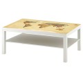 Naklejka laminowana na STOLIK KAWOWY IKEA MAPA ŚWIATA