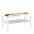 Naklejka laminowana na STOLIK KAWOWY IKEA LACK ABSTRAKCJA FALA BEŻ