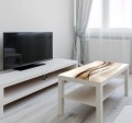 Naklejka laminowana na STOLIK KAWOWY IKEA LACK ABSTRAKCJA FALA BEŻ