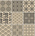 Naklejki na płytki ścienne kuchenne łazienkowe PATCHWORK SEPIA DEKOR