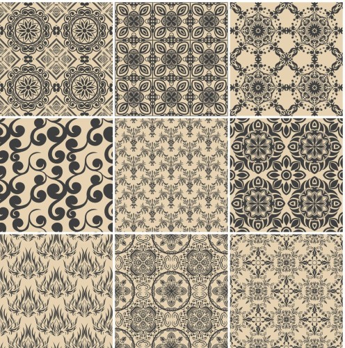 Naklejki na płytki ścienne kuchenne łazienkowe PATCHWORK SEPIA DEKOR