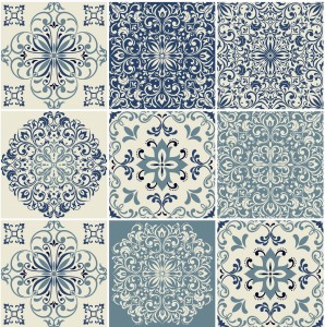 Naklejki na płytki kuchenne ścienne odklej przyklej delikatny wzór